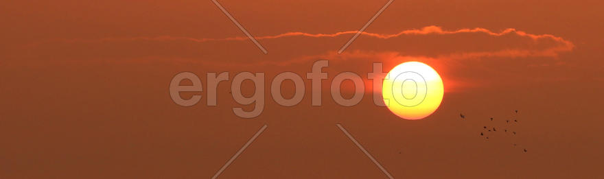 Красный закат 