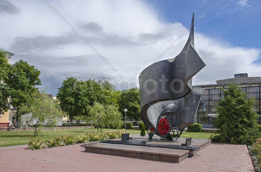 Беларусь, Барановичи: памятник советским воинам освободителям