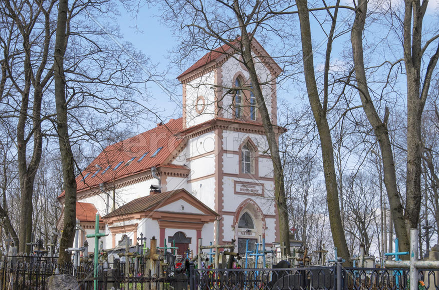 Беларусь, Минск: старинный костел на Кальварийском кладбище