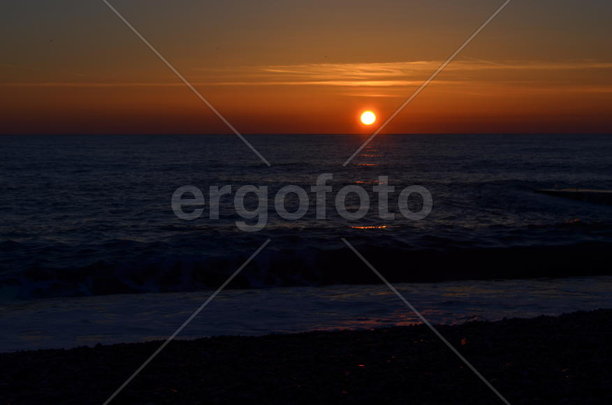 Закат над черным морем