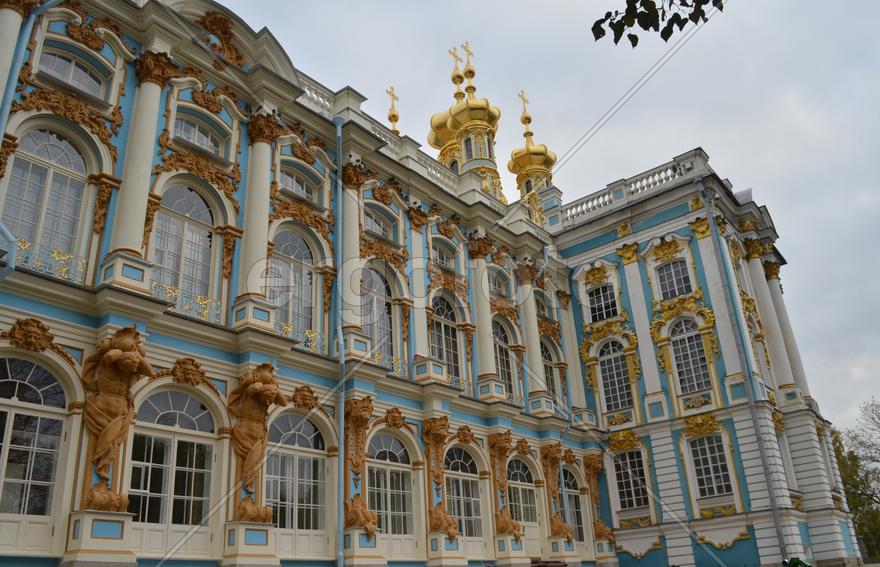 Царское Село. Екатерининский дворец. Парадный фасад