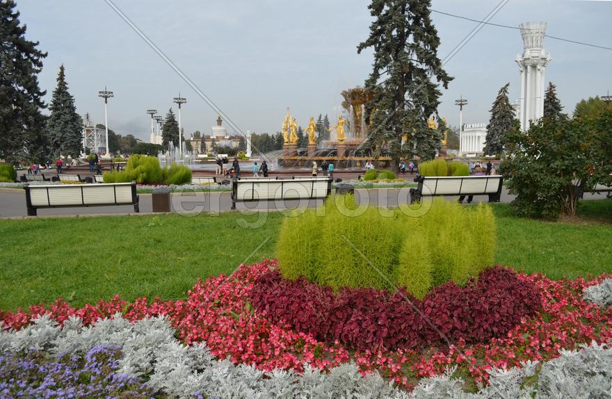 Москва. ВДНХ: парковая зона 
