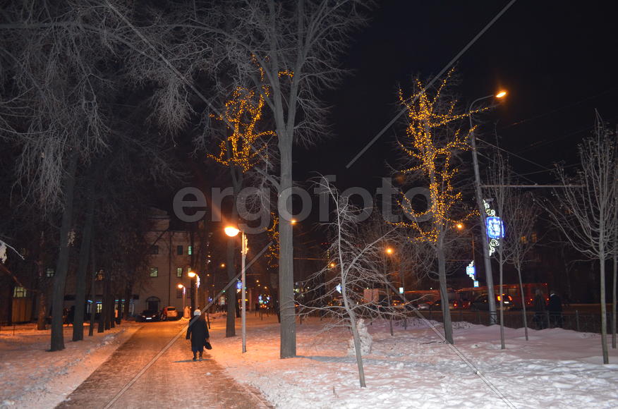 Ночная Казань в Новогодние праздники