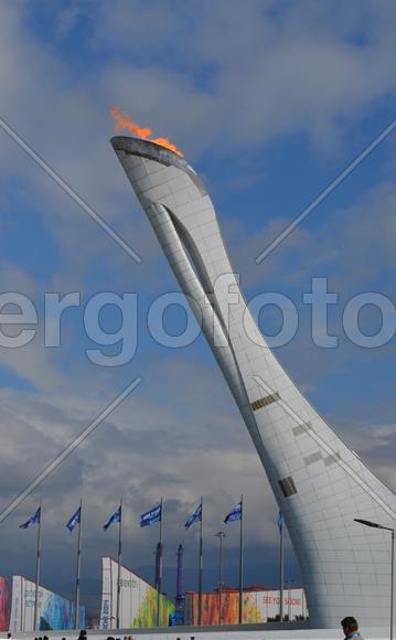 Соси. Олимпийский парк. Олимпийский огонь