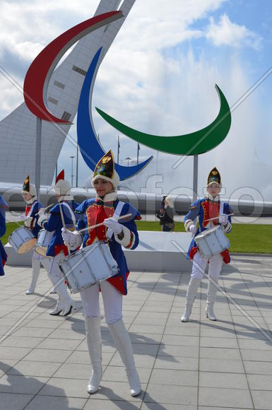 Сочи. Олимппийский парк. Символика паралимпийских игр