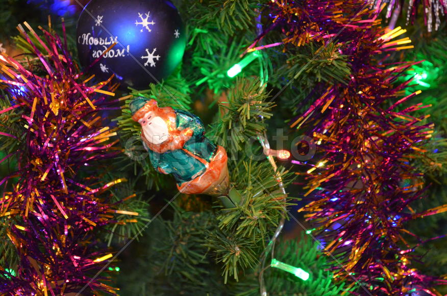 Фрагмент новогодней ели