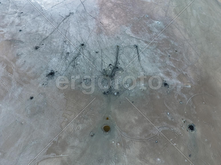 Грязевые целебные источники. Вид сверху