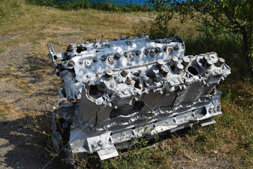 Двигатель лодки. Музей под открытым небом выставку