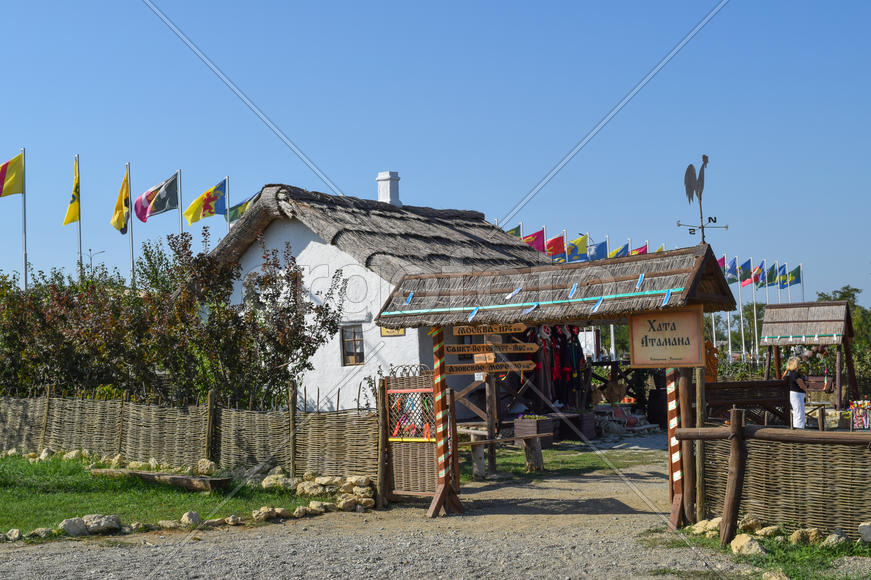 Дом атамана  в деревне. 