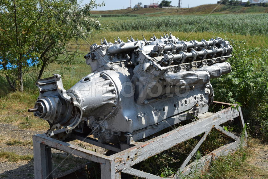 Двигатель лодки. Музей под открытым небом выставку