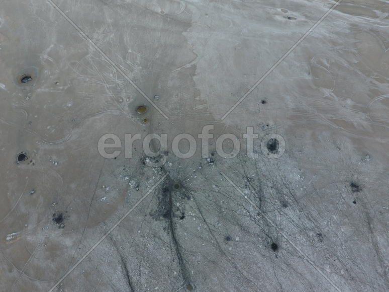 Грязевые целебные источники. Вид сверху