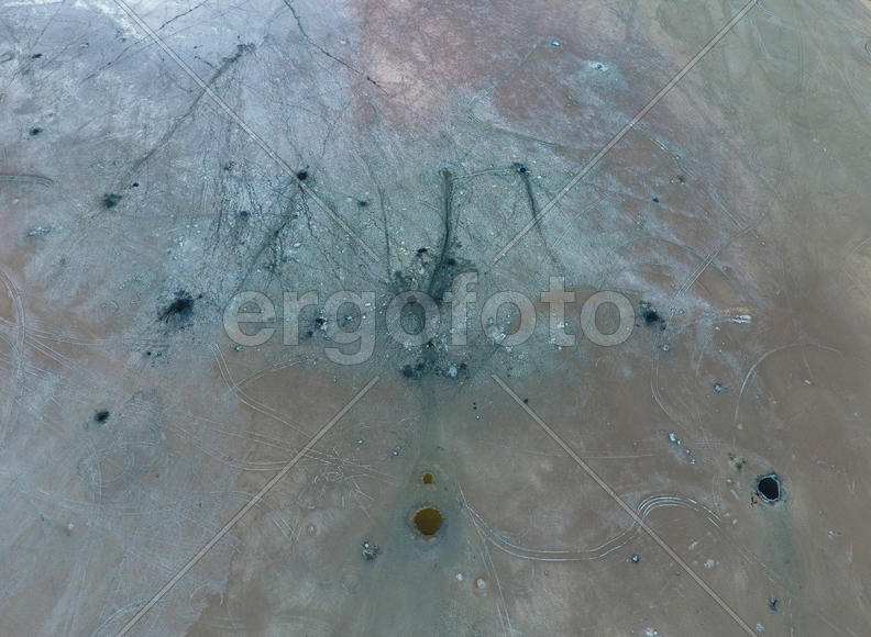 Грязевые целебные источники. Вид сверху