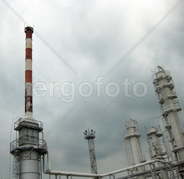 The oil refinery. Equipment for primary oil refining                           