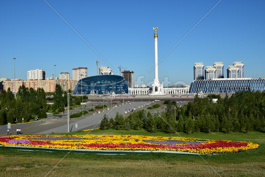Астана - Площадь независимости. Казахстан 