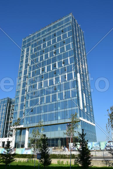 Астана - городская архитектура. Современные многоэтажные здания. Казахстан 