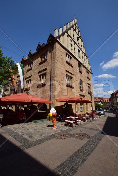 Германия - город Ансбах под Нюрнбергом. Памятник архитектуры 