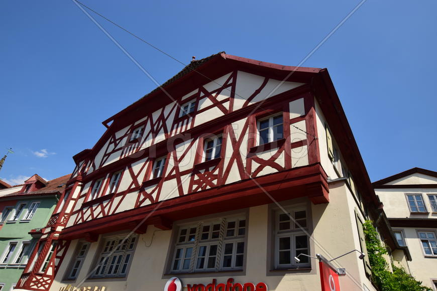 Германия - город Ансбах под Нюрнбергом. Памятник архитектуры 