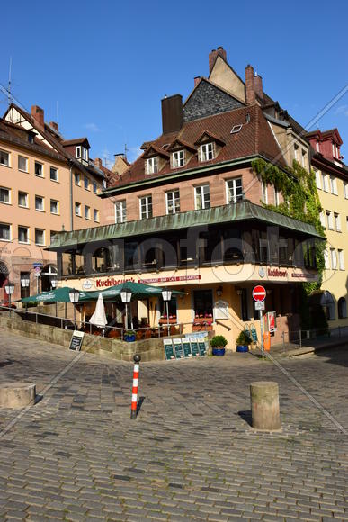 Германия - город Нюрнберг. Фасад здания 