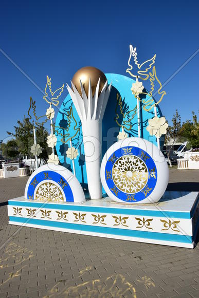 Астана - уличная скульптура. Достопримечательности Казахстана. 