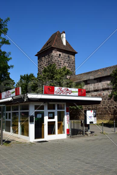 Германия - город Нюрнберг. Улицы города 