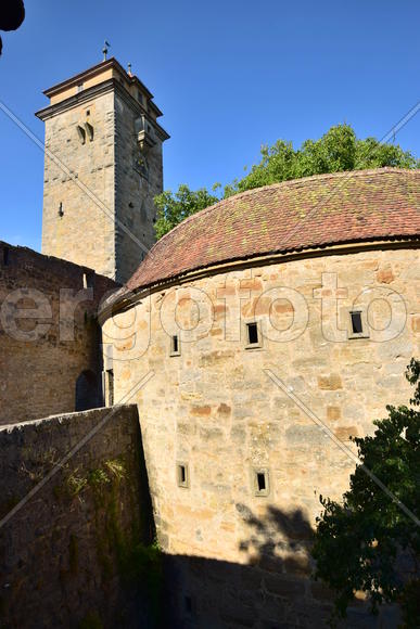 Исторический город Ротенбург в Баварии. 