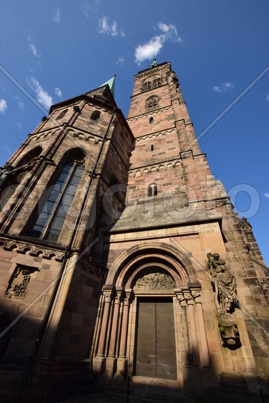 Германия - город Нюрнберг. Фасад исторического здания 