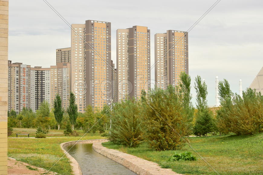 Астана. Городская архитектура. Современные высотные здания 