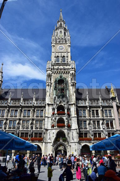 Германия. Мюнхен. Фасад старинного здания 