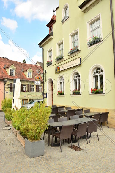 Германия - город Бамберг. Жилые дома 