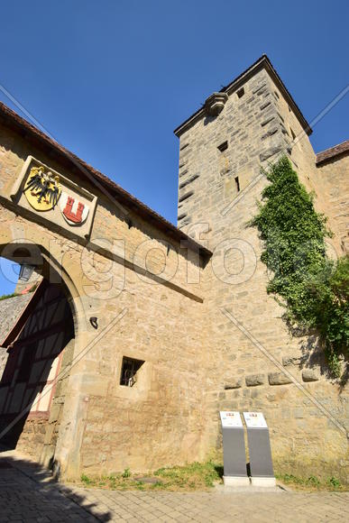 Исторический город Ротенбург в Баварии. 