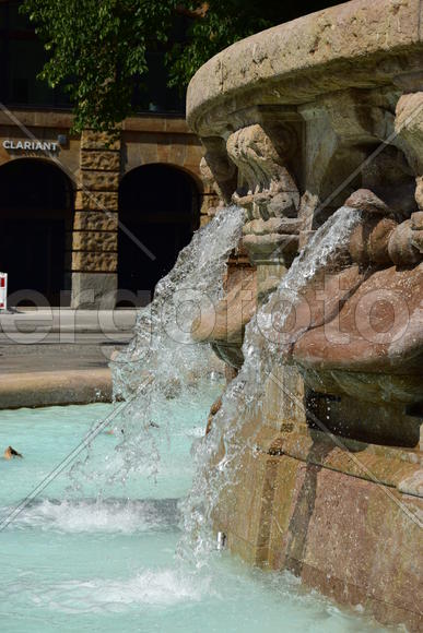 Деталь фонтана Виттельсбахов в Мюнхене