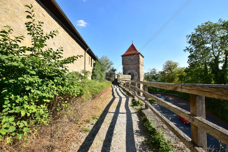 Исторический город Ротенбург в Баварии. 