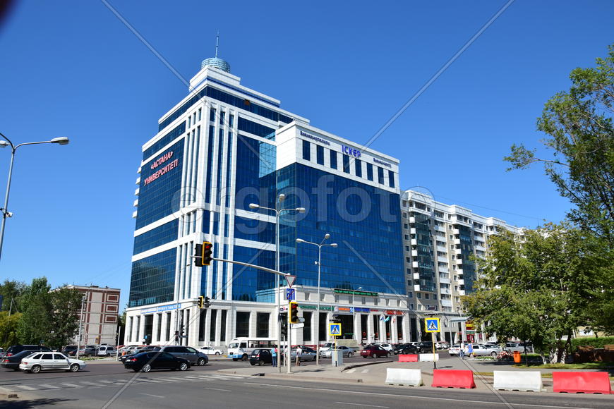 Астана - многоэтажные современные здания. Казахстан 