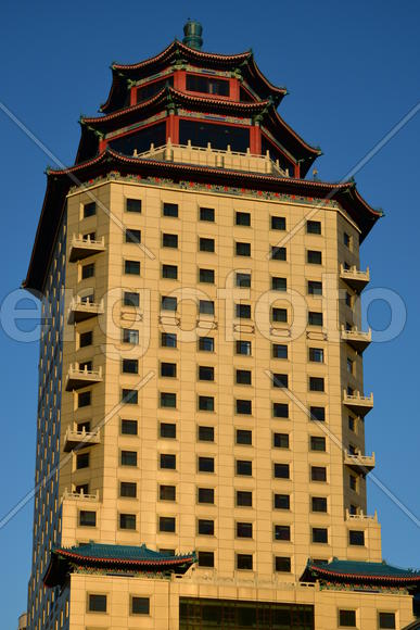 Астана - городская архитектура. Современные многоэтажные здания. Казахстан 