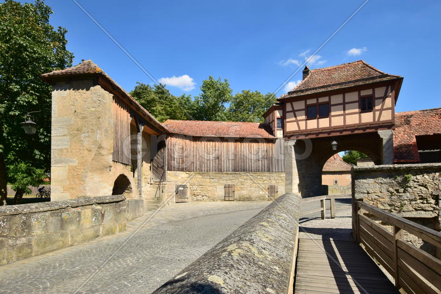 Исторический город Ротенбург в Баварии.