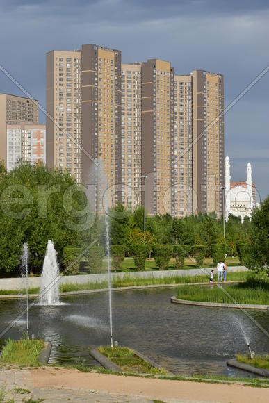 Астана. Городская архитектура. Современные высотные здания 