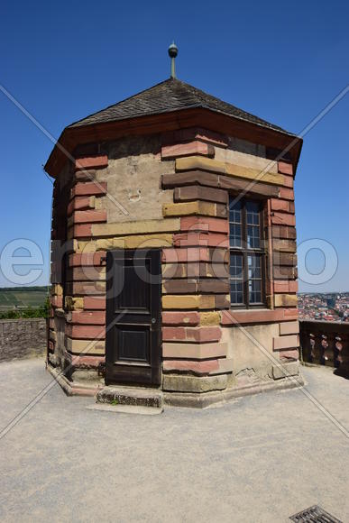 Германия - Город Вюрцбург, Башня замке Мариенберг 