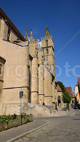 Исторический город Ротенбург в Баварии. 