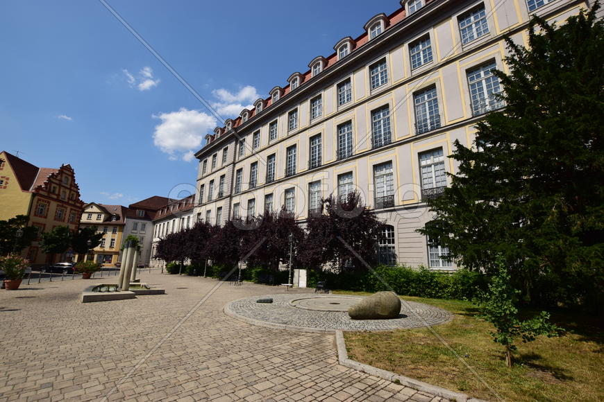 Германия - город Ансбах под Нюрнбергом. Памятник архитектуры 