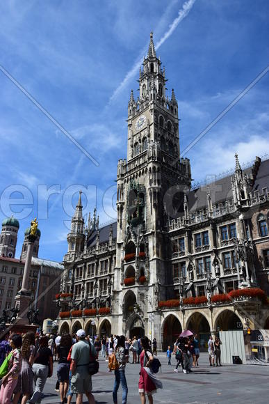 Германия. Мюнхен. Фасад старинного здания 