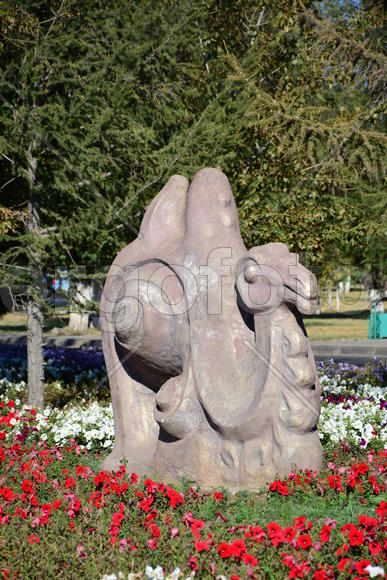 Астана - уличная скульптура. Достопримечательности Казахстана. 