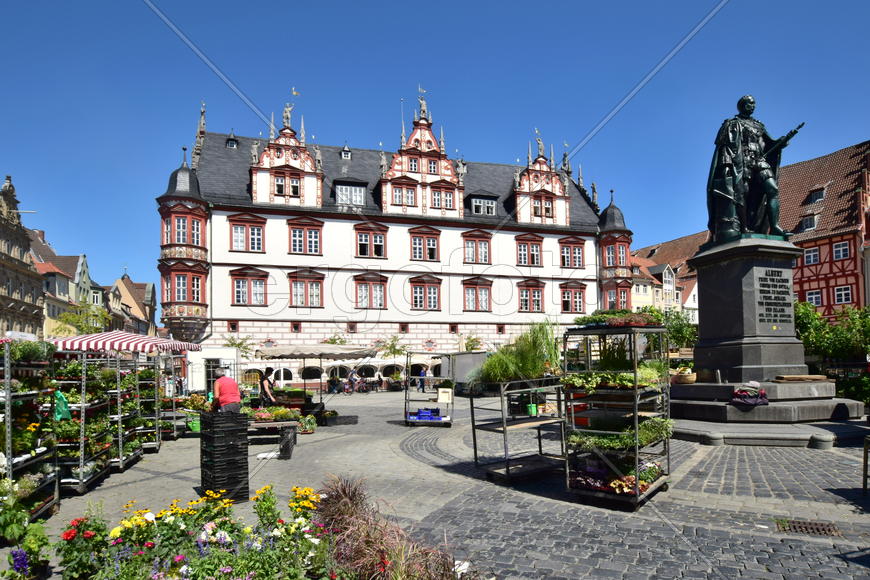 Германия, город Кобург -  памятник архитектуры 