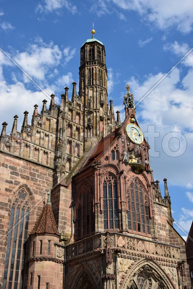 Германия - город Нюрнберг. Фасад здания 