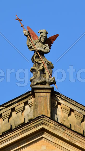 Германия - город Бамберг. Скульптура мужчины 