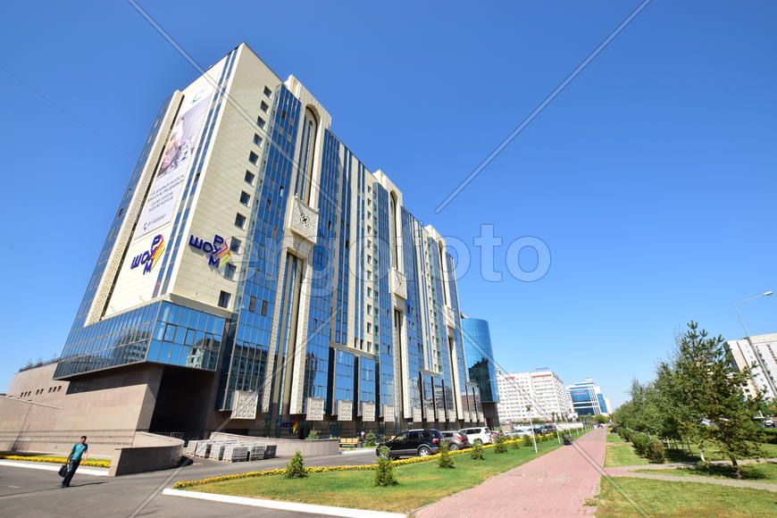 Астана - многоэтажные современные здания. Казахстан 