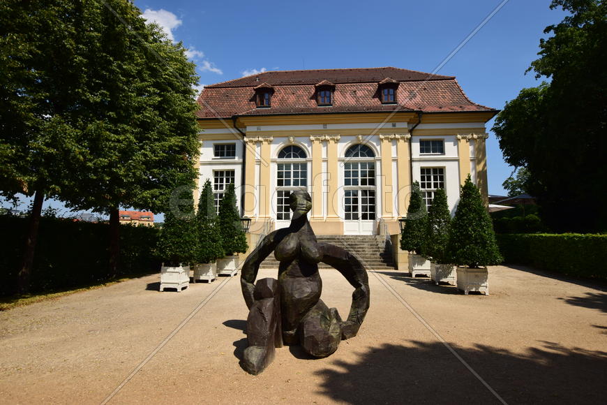 Германия - город Ансбах под Нюрнбергом. Памятник архитектуры 