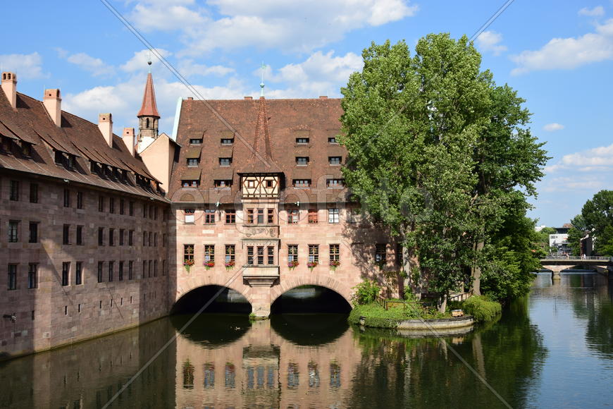 Германия - город Нюрнберг. Памятник архитектуры 