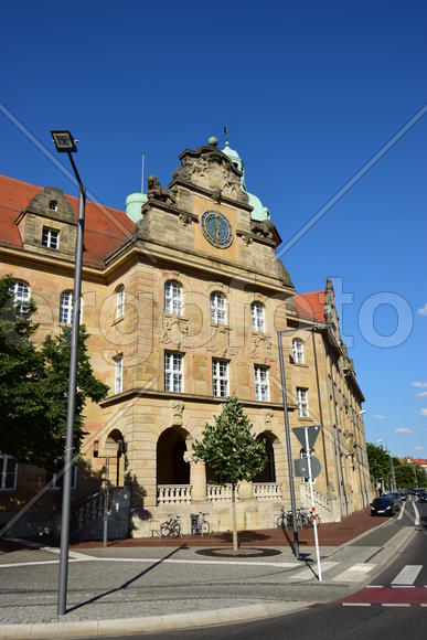 Германия - город Бамберг. Фасад старинного здания