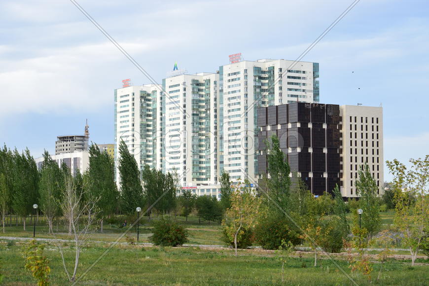 Астана. Городская архитектура. Современные высотные здания 
