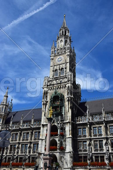 Германия. Мюнхен. Фасад старинного здания 